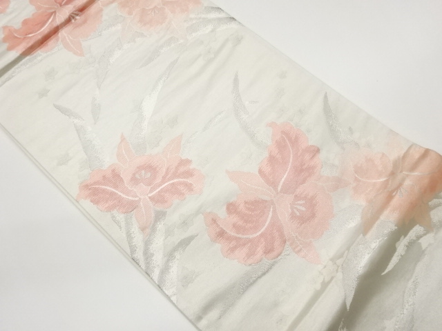 JAPANESE FUKURO OBI / WOVEN CATTLEYA